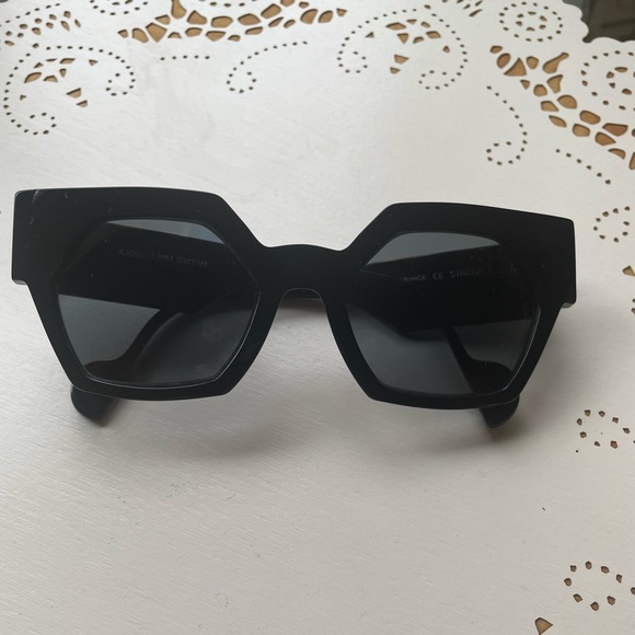 Anne et Valentine Black Sunglasses "Streep" Made in France Luxury Eyewear - Picture 16 of 17